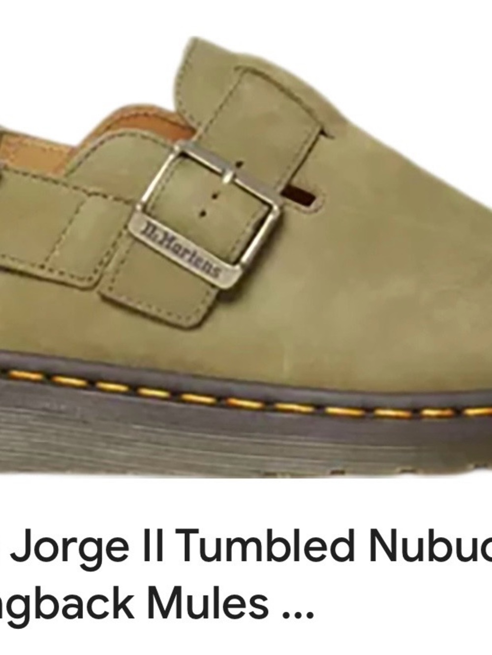Dr Martens Jorge II tumbled leather adjustable sandals- US 11 EUC OLIVE GREEN - Picture 5 of 9